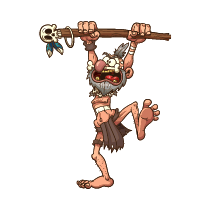 Dtf Remera Clipart Brujo Chaman Con Baston