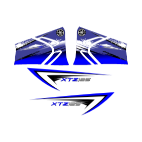 Xtz 125 Yamaha Azul Y Gris